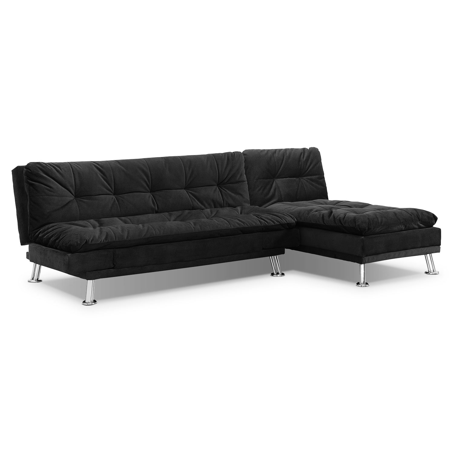 Waltz Futon Sofa Bed Black