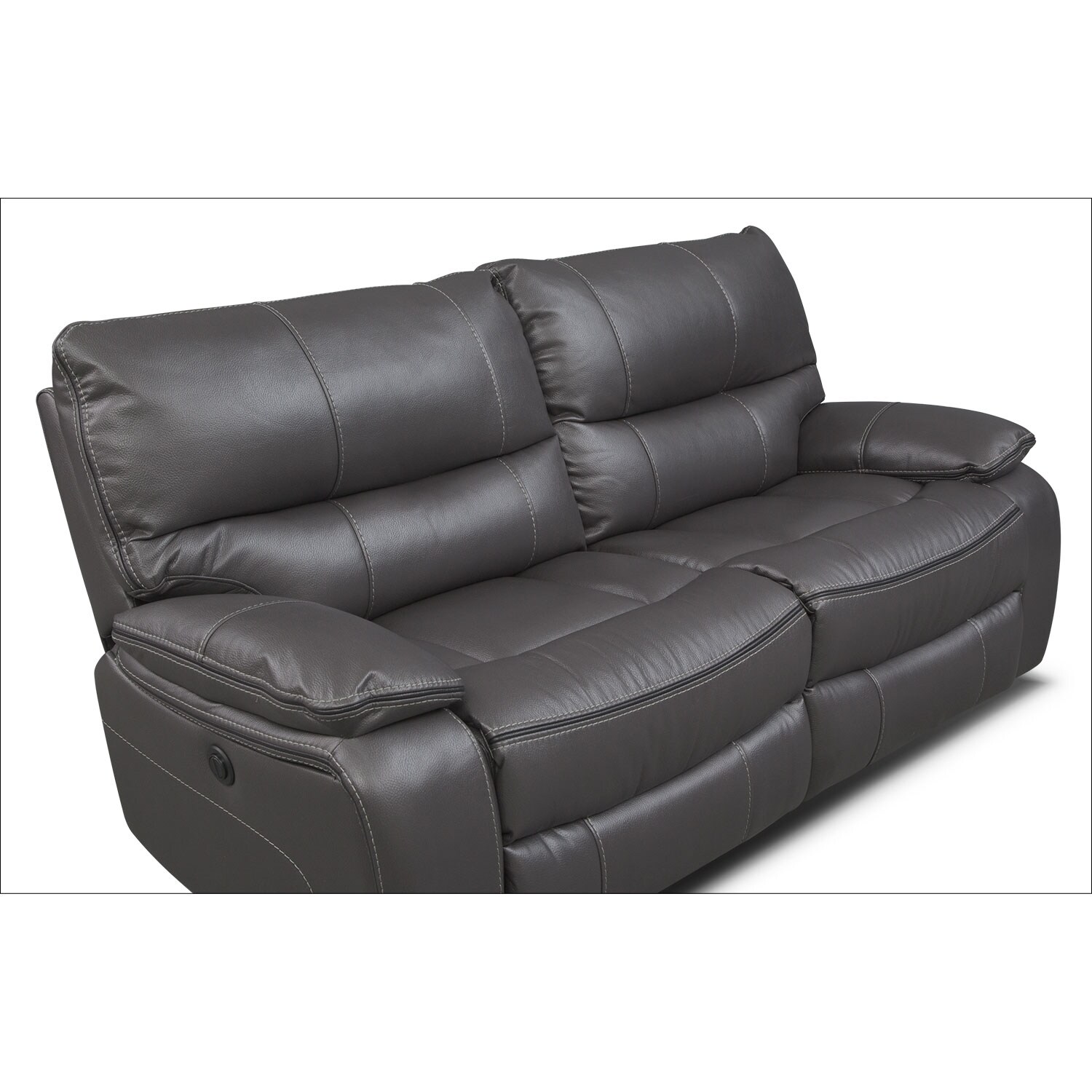Orlando Power Reclining Sofa Gray American Signature Furniture