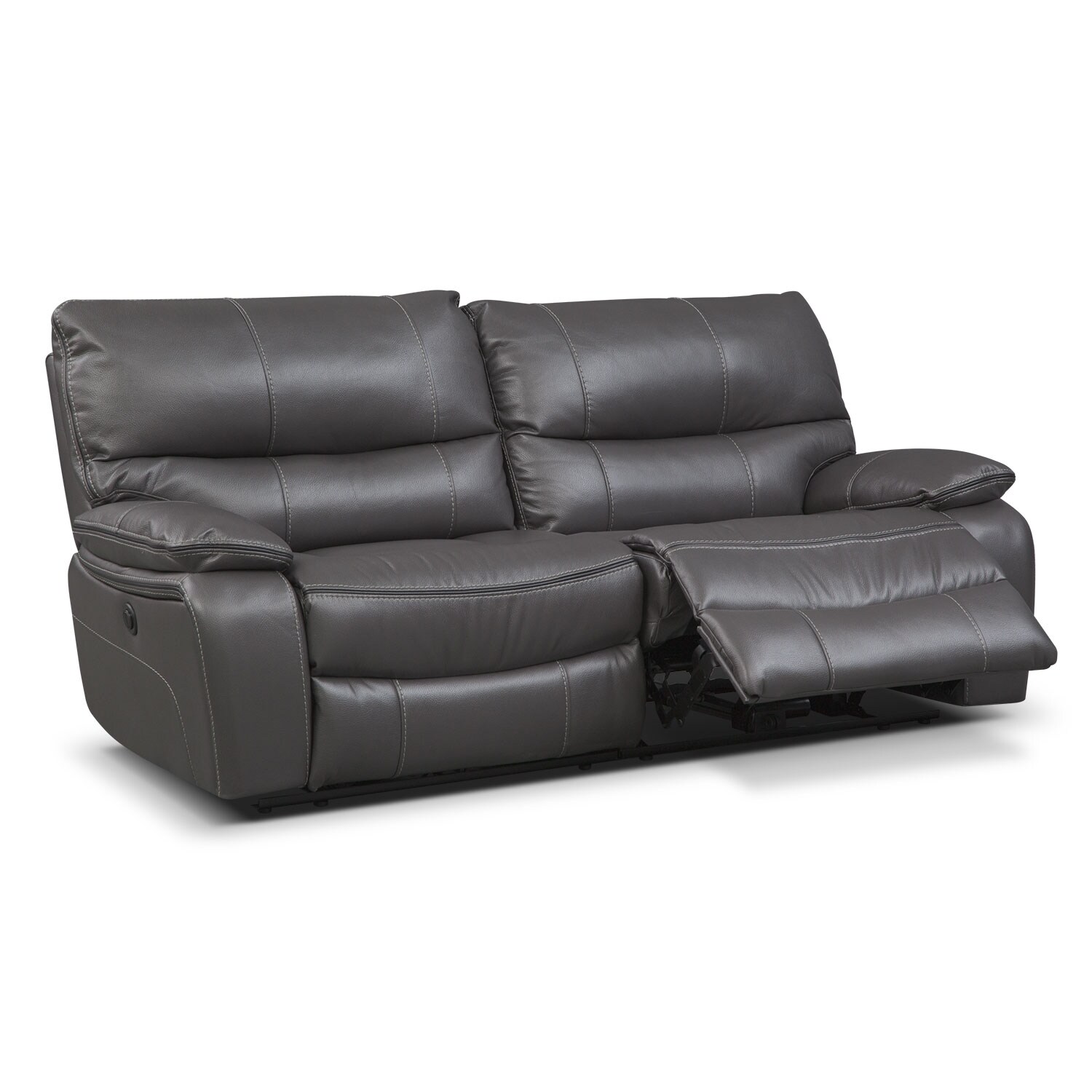 Orlando Power Reclining Sofa Gray American Signature Furniture