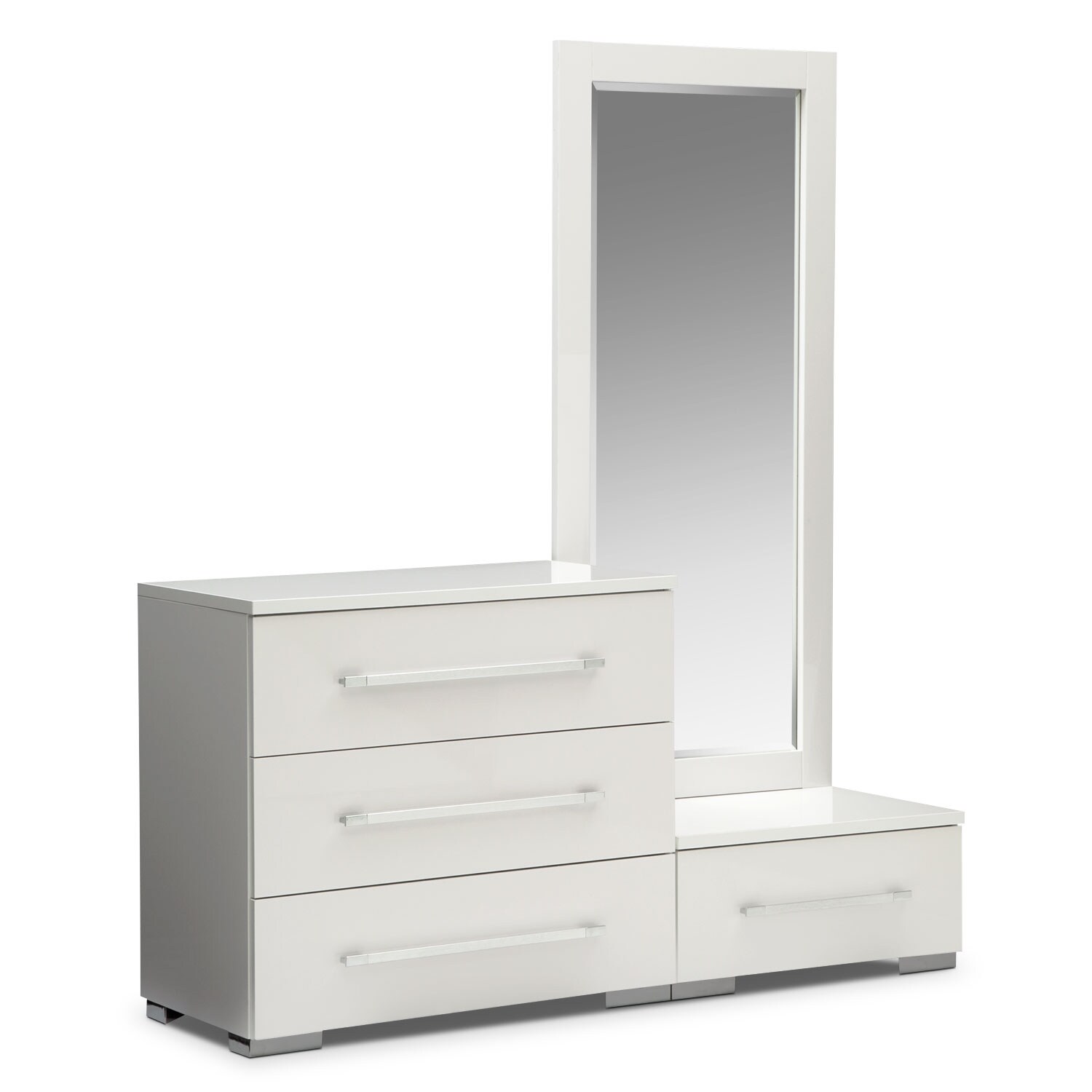 Dimora Dressing Dresser and Dressing Mirror with Step ...