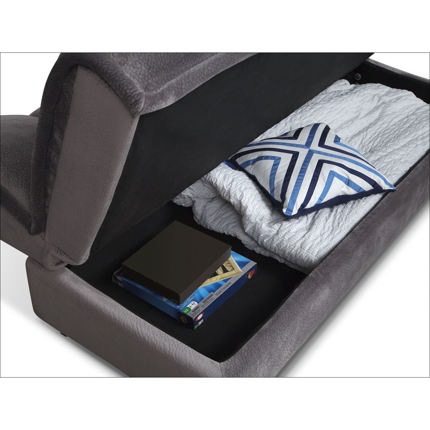 Bennett Futon Sofa Bed Gray