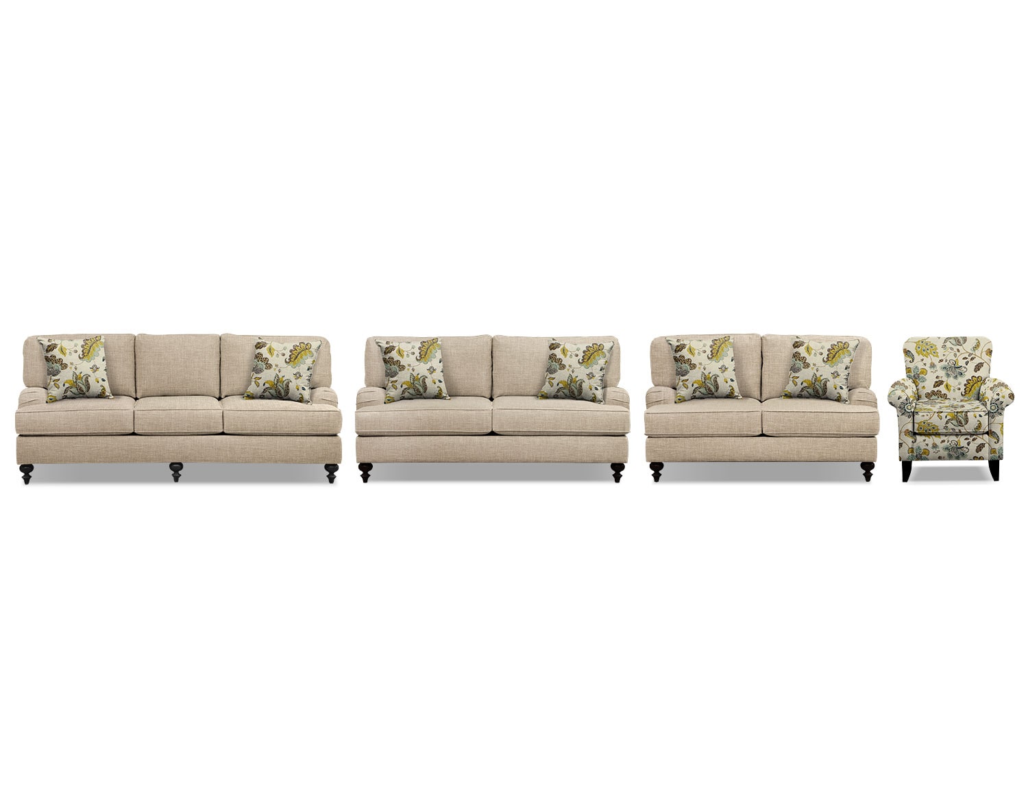 The Avery Taupe Living Room Collection