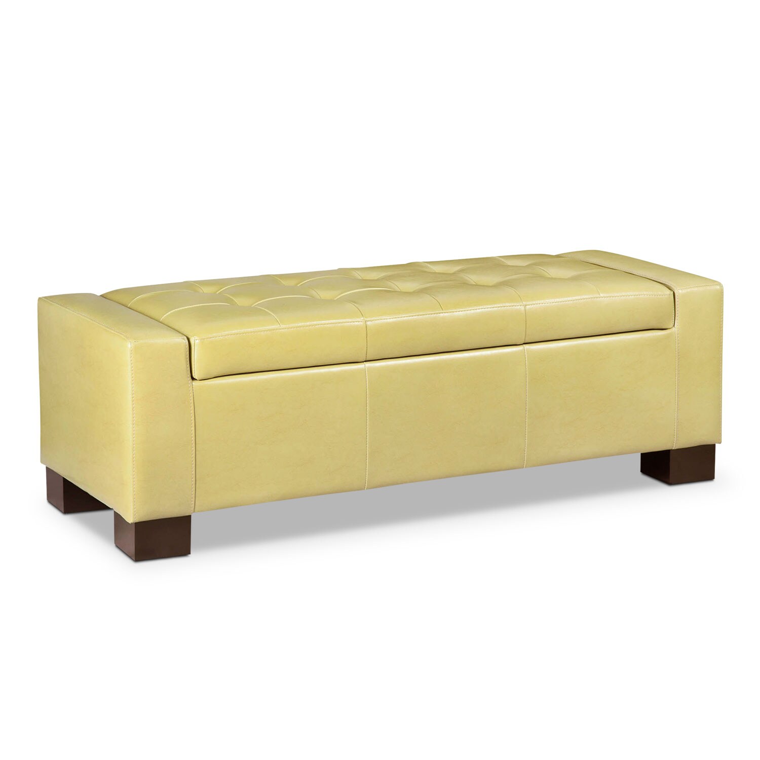 Jive Storage Ottoman Yellow American Signature Furniture