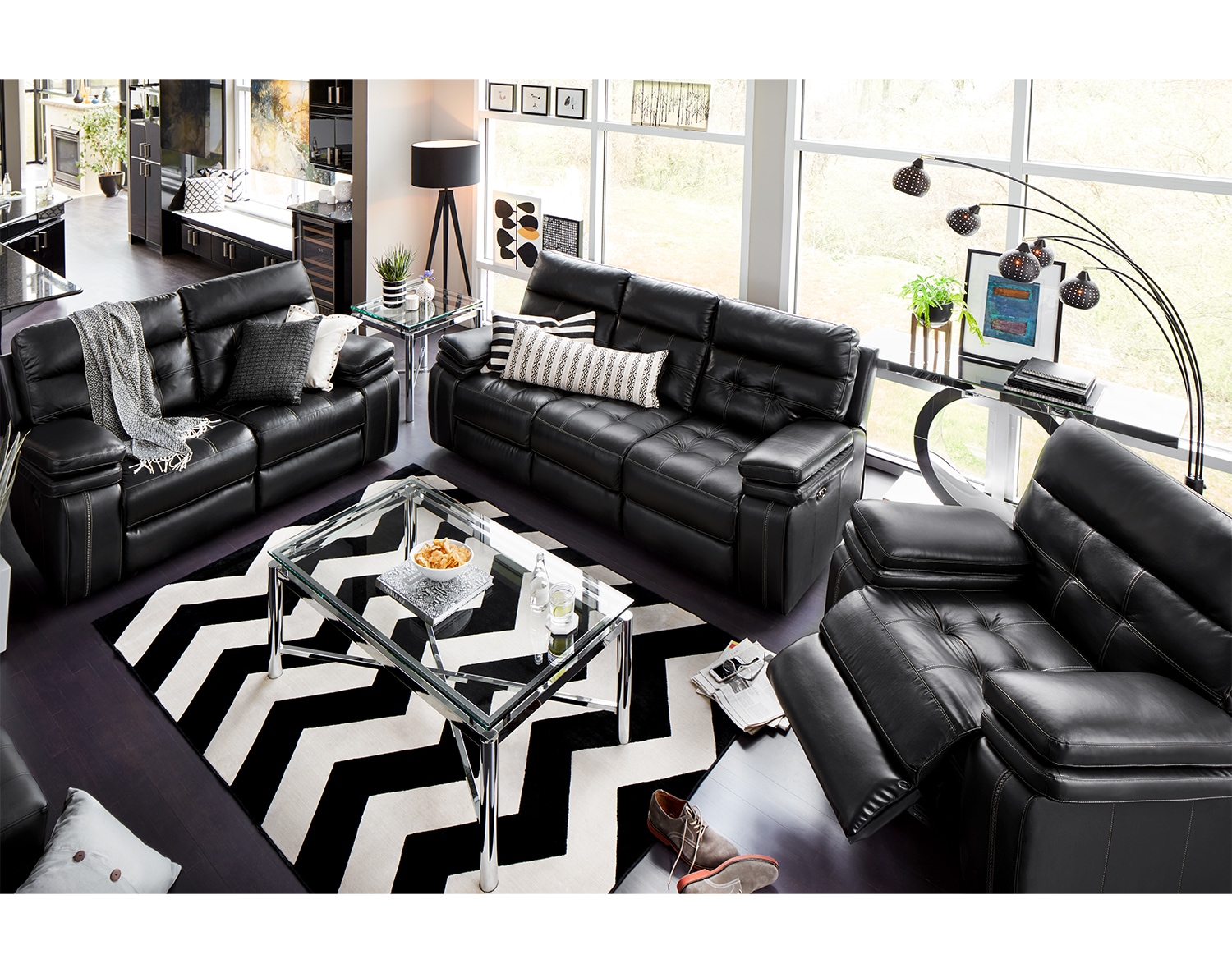 The Brisco Power Reclining Collection - Black