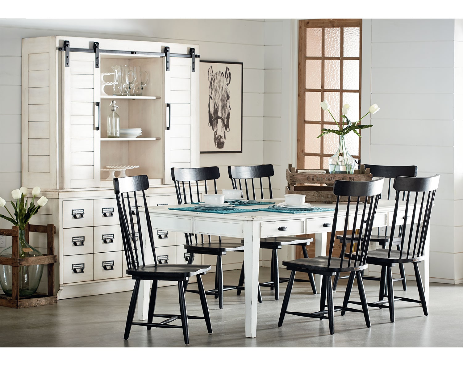 The Farmhouse Dining Collection - Antique White