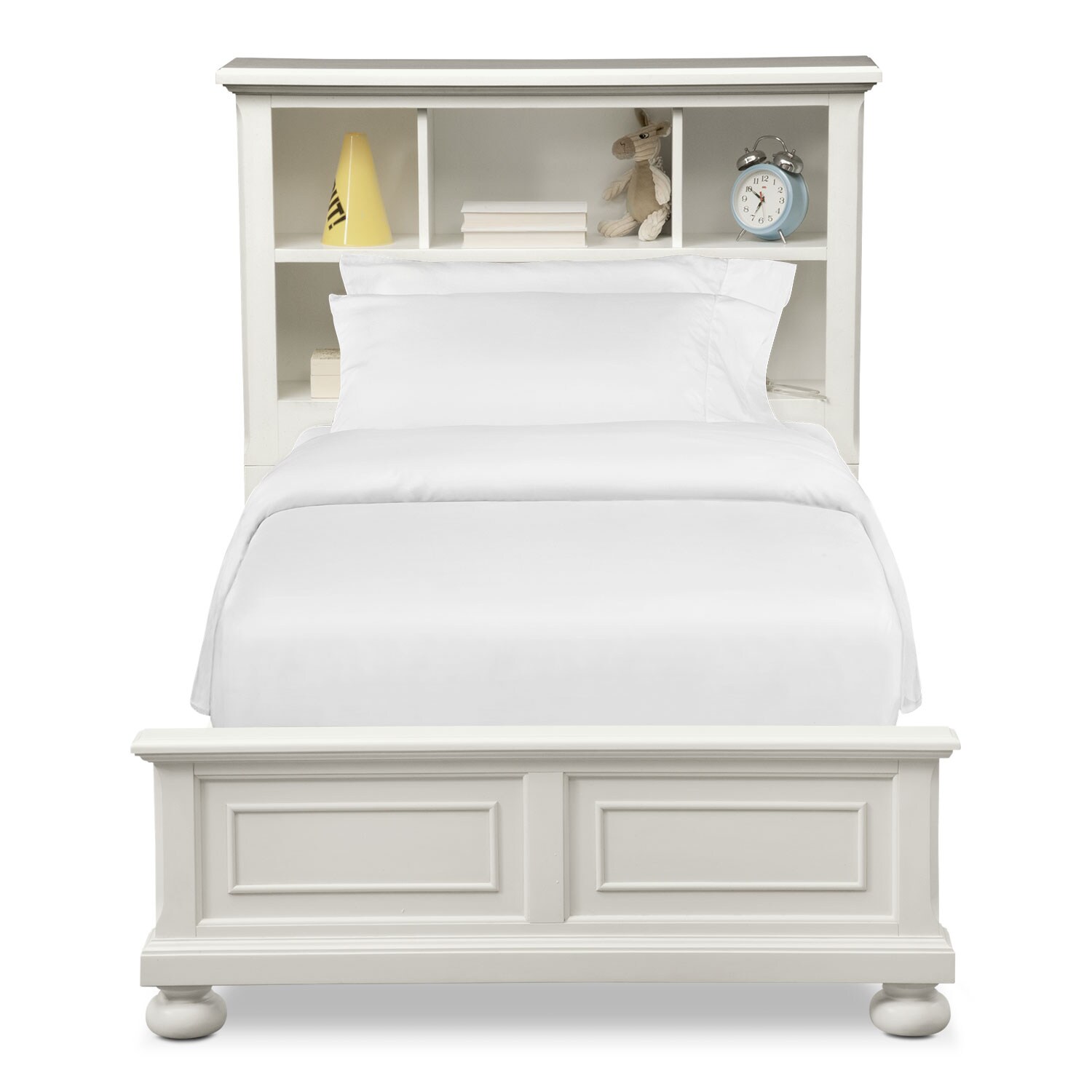 Hanover Youth Twin Bookcase Bed White American Signature Furniture
