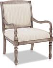 Everly Accent Chair - Gray Stripe