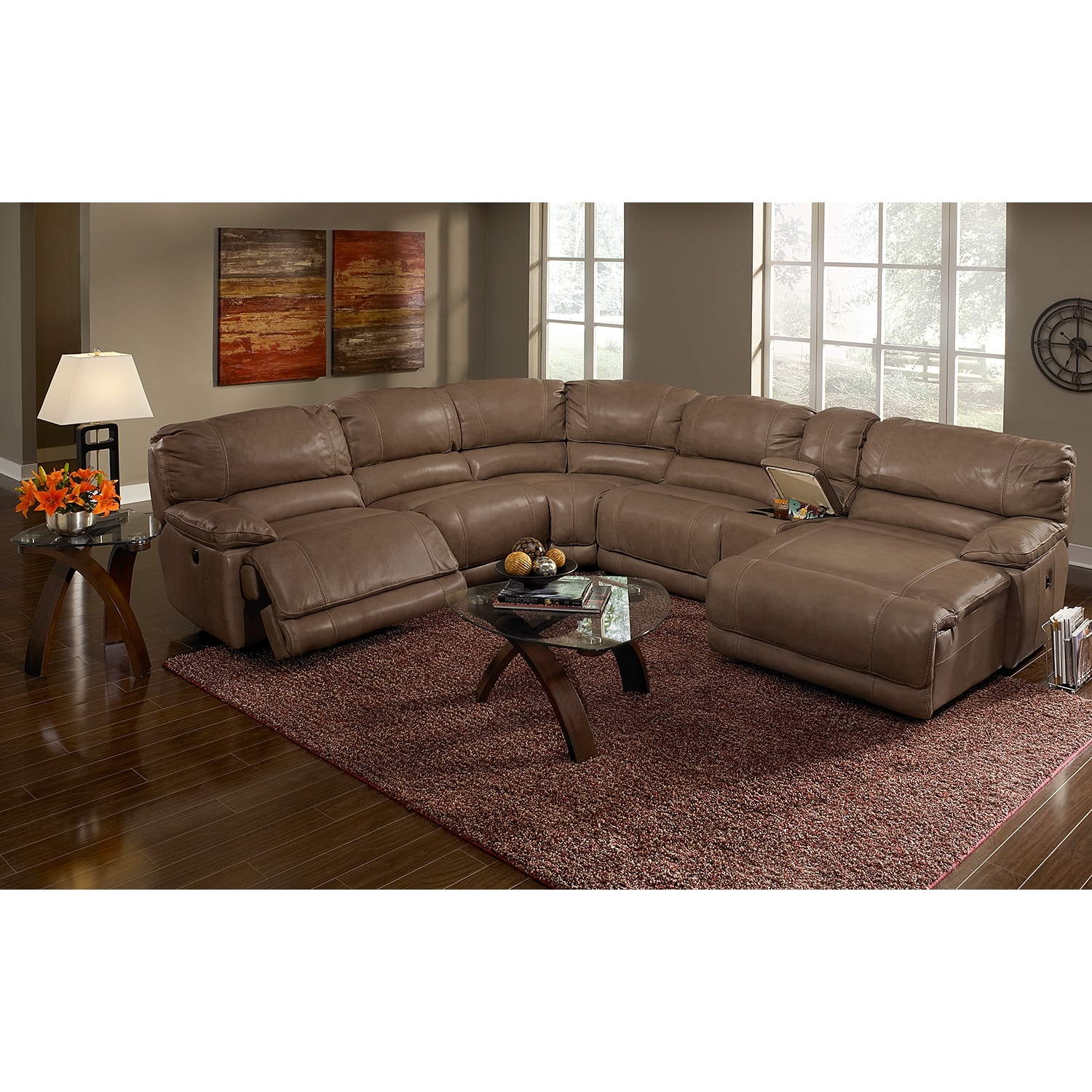 St. Malo 6-Piece Power Reclining Sectional with Right ...