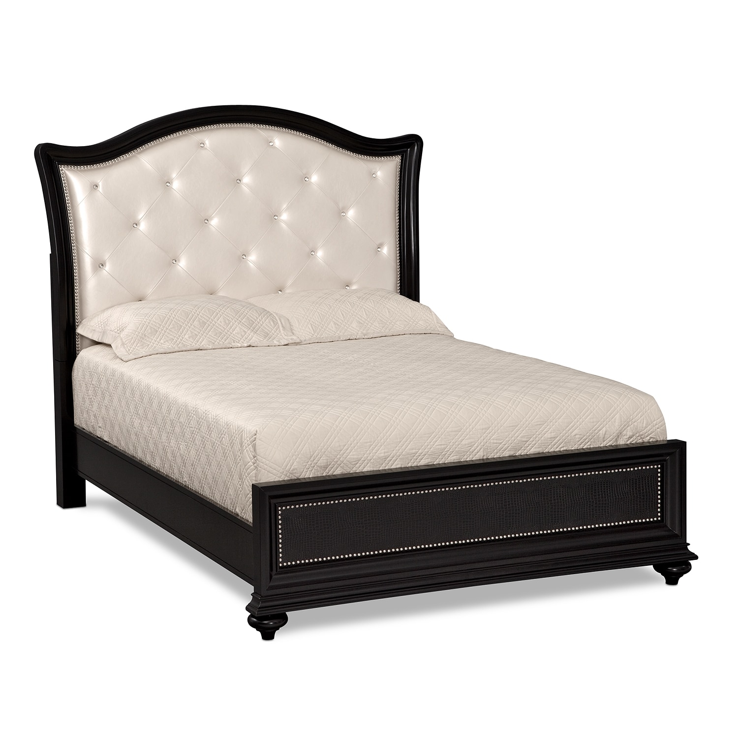Marilyn Upholstered Bed (Purple) Standard Furniture 