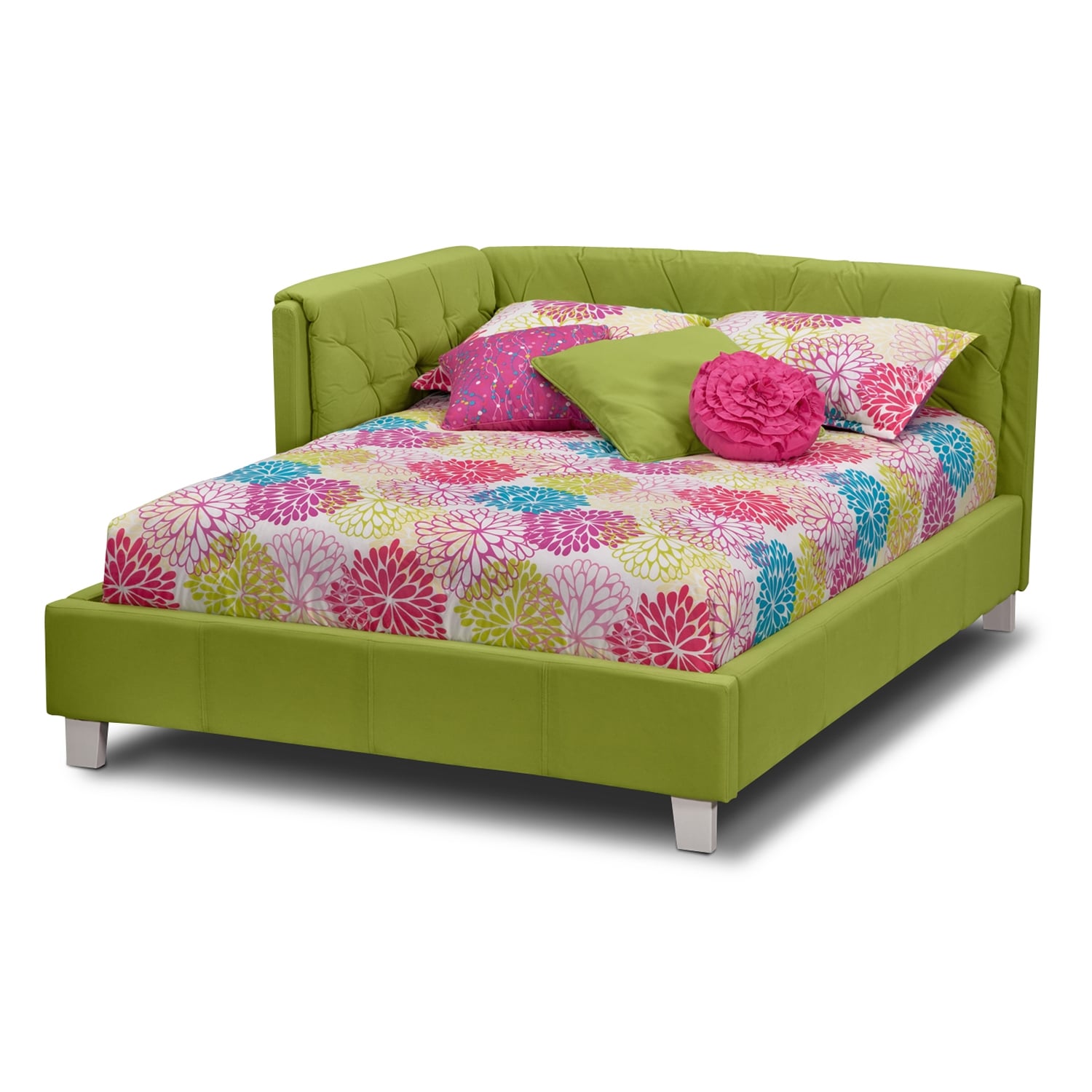Design Corner Bed jordan full corner bed green american signature furniture click to change image