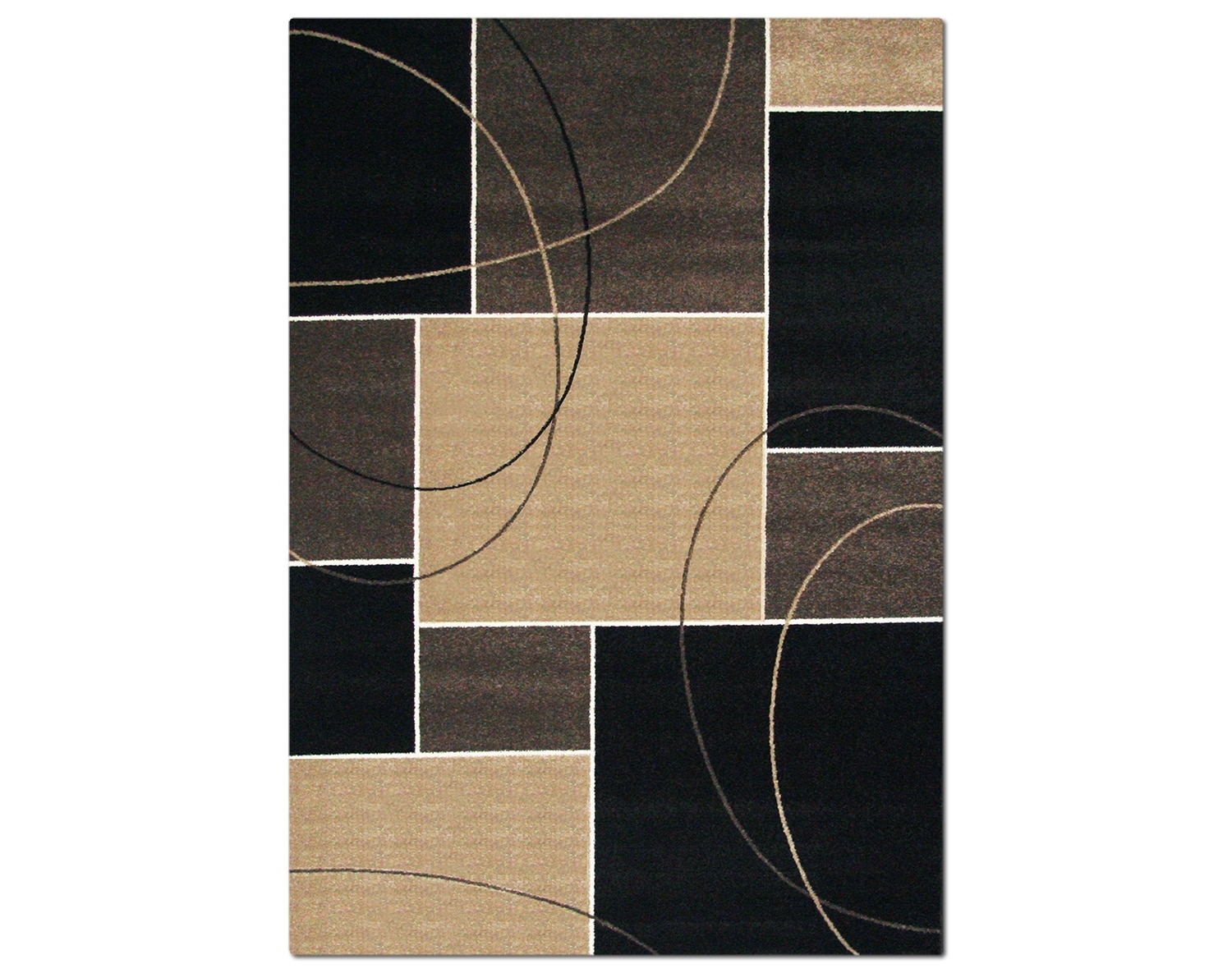 The Casa Dark Circles and Squares Collection - Chocolate and Beige