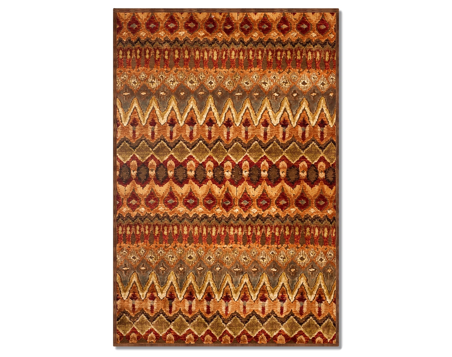 The Napa Zigzag Collection - Red and Beige