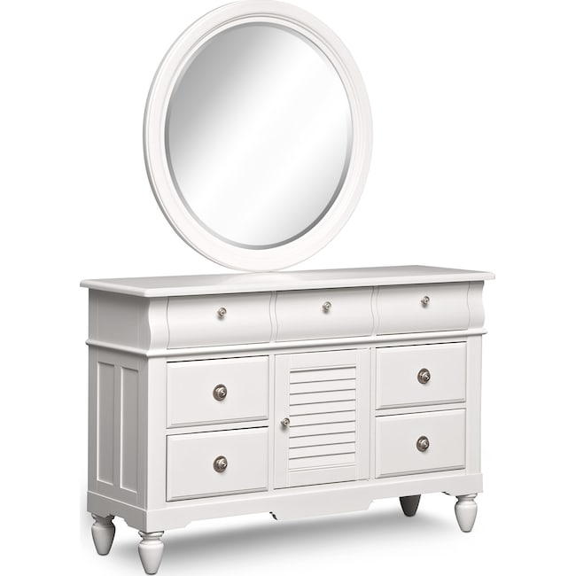 Seaside Dresser And Mirror American Signature Furniture