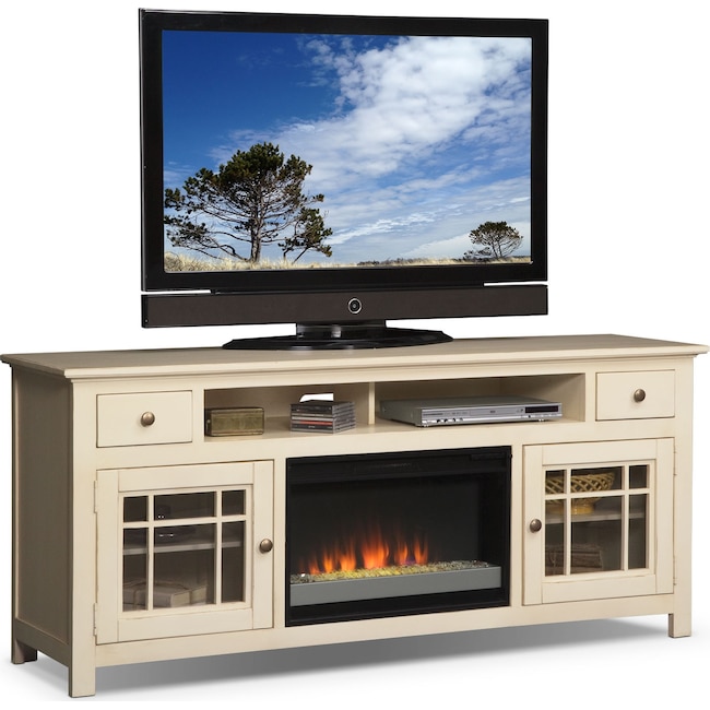 Merrick Fireplace Tv Stand American Signature Furniture