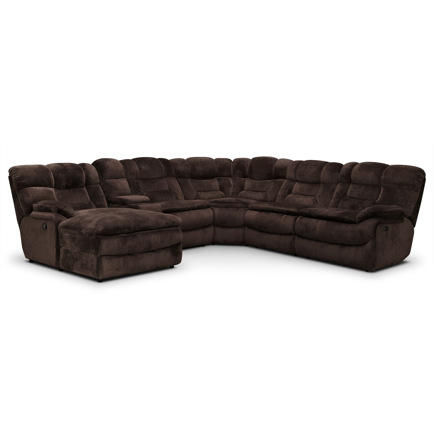 Big Softie 6-Piece Power Reclining Sectional with Left ...