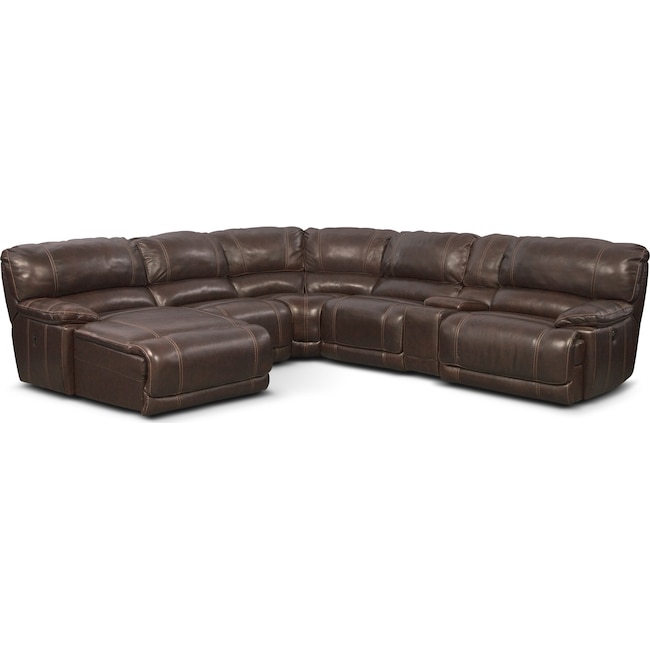 St Malo 6 Piece Power Reclining Sectional With Chaise And 2