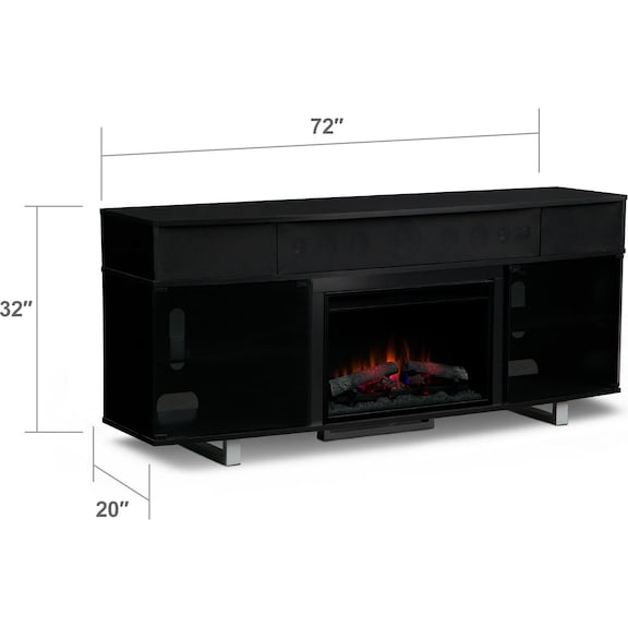 Pacer Fireplace Tv Stand With Sound Bar American Signature Furniture