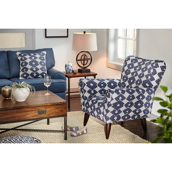 Jessie Accent Chair Blue American Signature Furniture