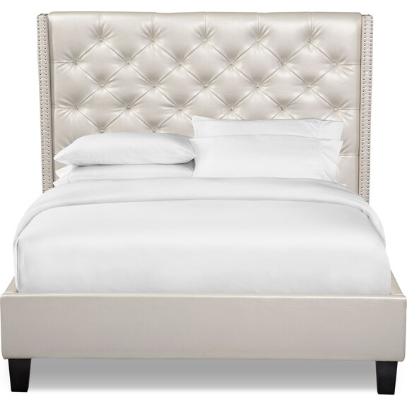 Luxe Queen Bed Pearl American Signature Furniture