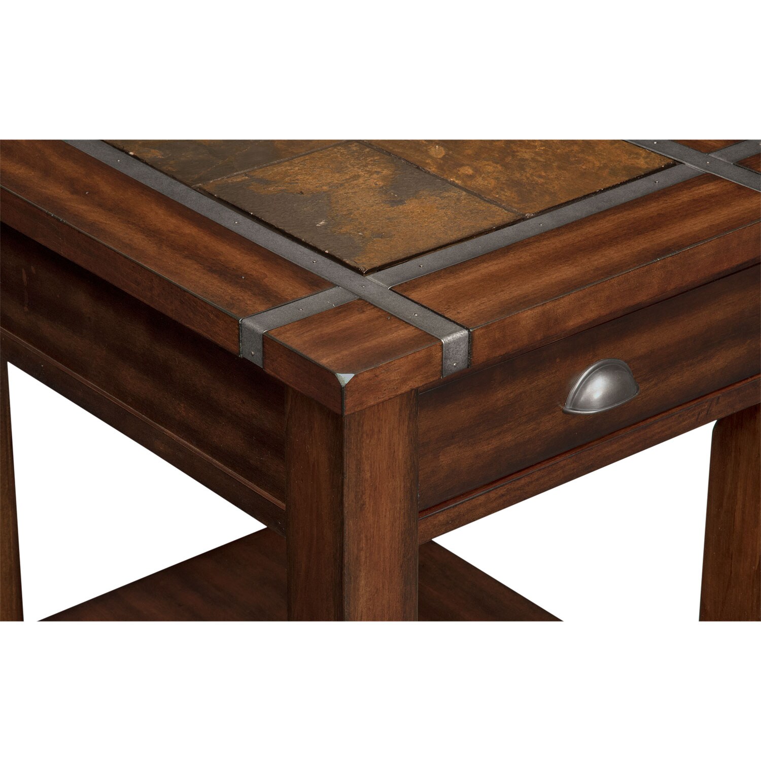 Slate Ridge End Table Cherry American Signature Furniture Click To Change Image