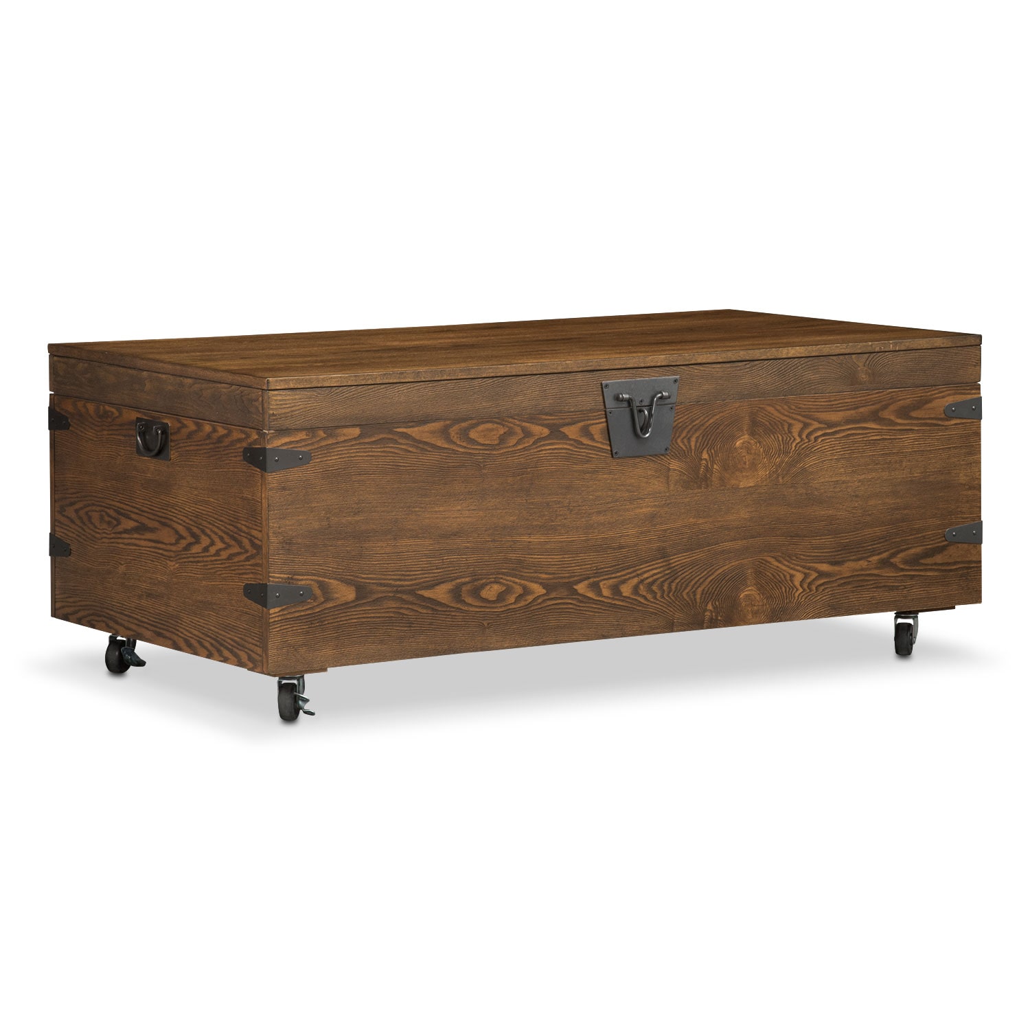 Shipyard Trunk Tail Table Nutmeg American Signature Furniture Accent And Occasional Furniture Shipyard Trunk Tail Table Nutmeg
