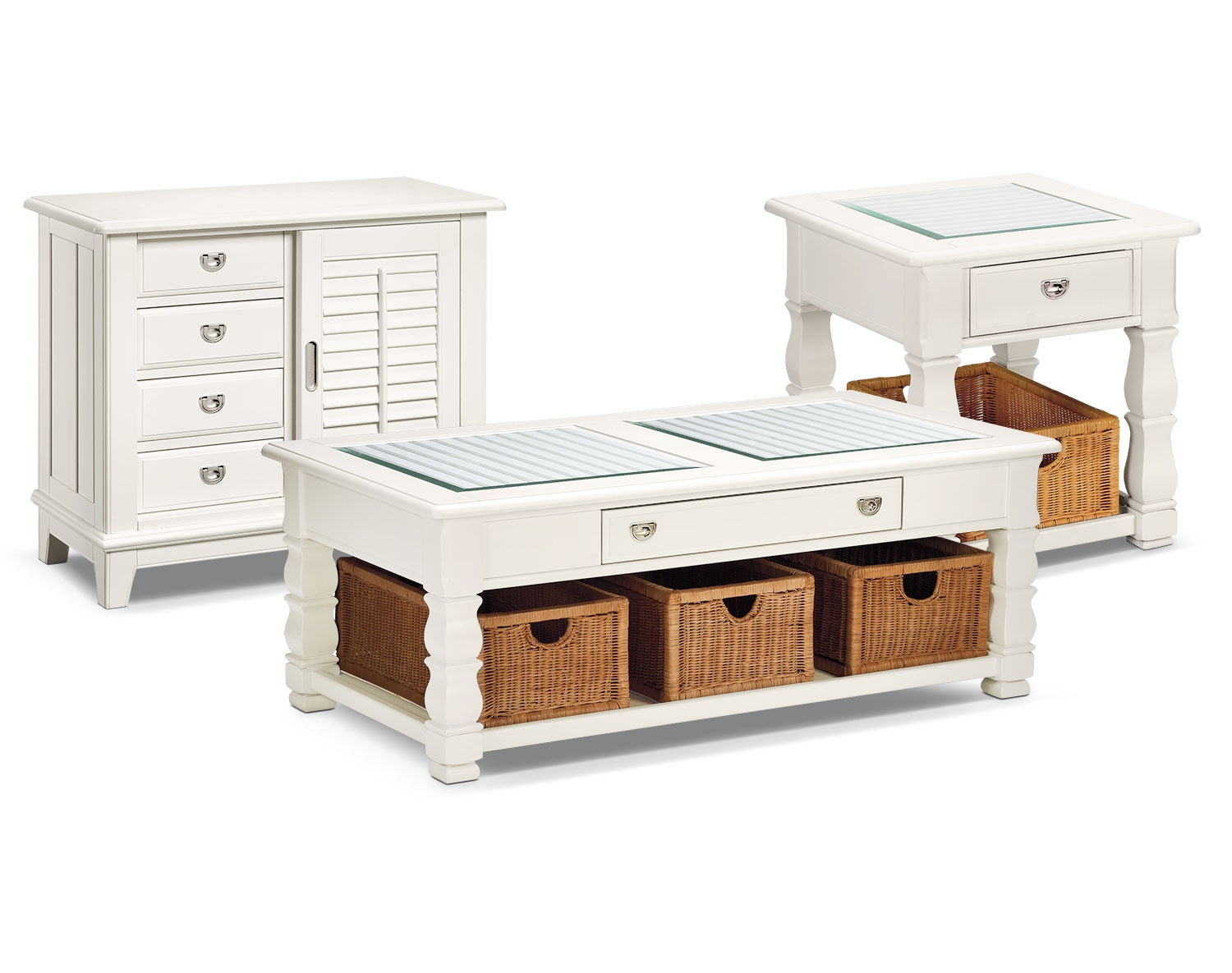 The Plantation Cove Collection White American Signature Furniture The Plantation Cove Collection White