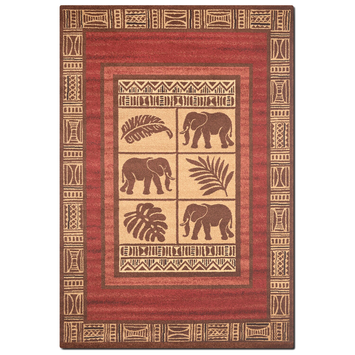 The Ava Collection - Red and Beige