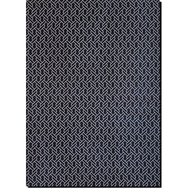 Rugs - Sonoma Area Rug - Navy and White Chain-Link
