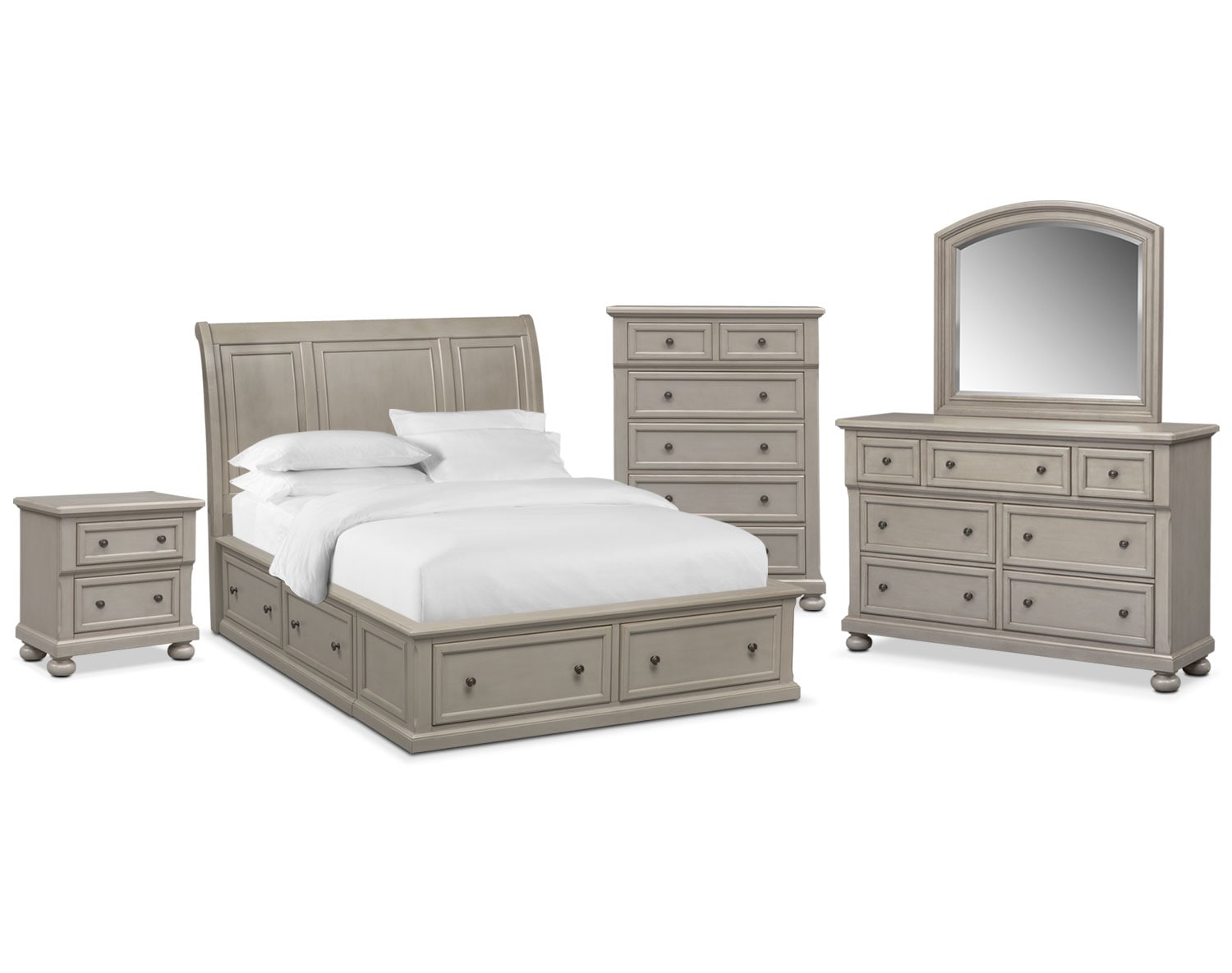 The Hanover Bedroom Collection - Gray