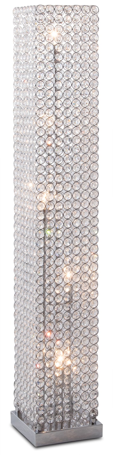 crystal tower table lamp