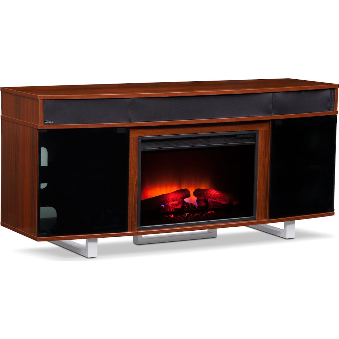 Pacer Fireplace TV Stand with Sound Bar American Signature Furniture