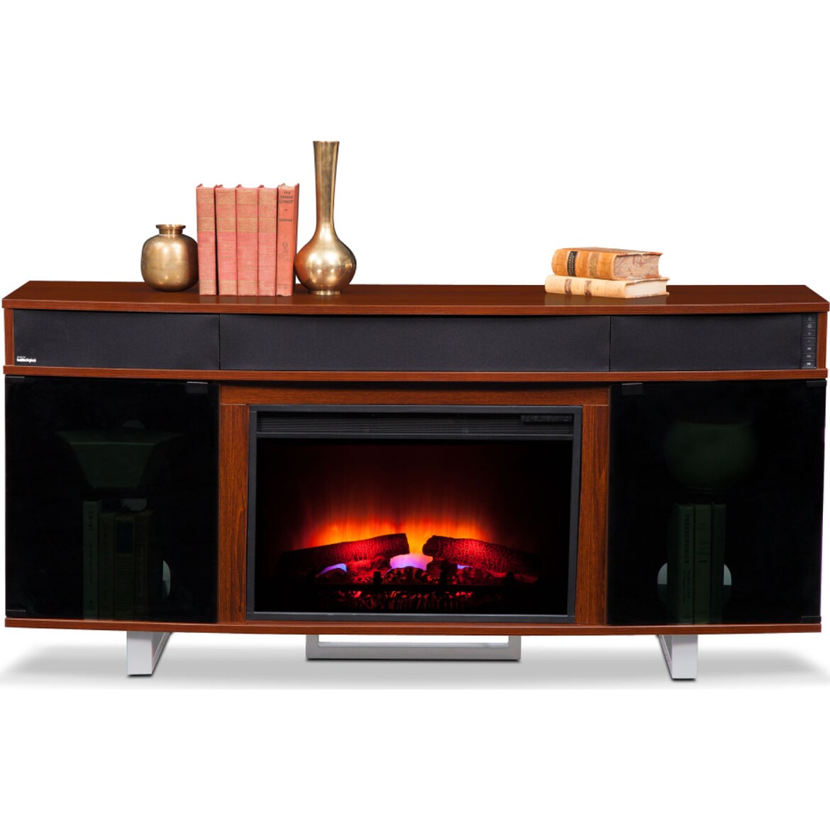 Pacer Fireplace TV Stand with Sound Bar American Signature Furniture