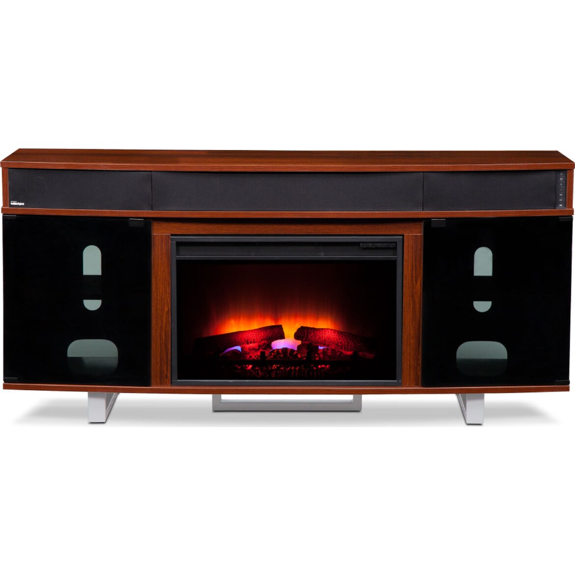 Pacer Fireplace TV Stand with Sound Bar American Signature Furniture