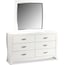 Jaden Dresser and Mirror - White | American Signature Furniture