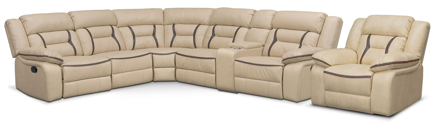 The Remi Manual Reclining Collection - Cream