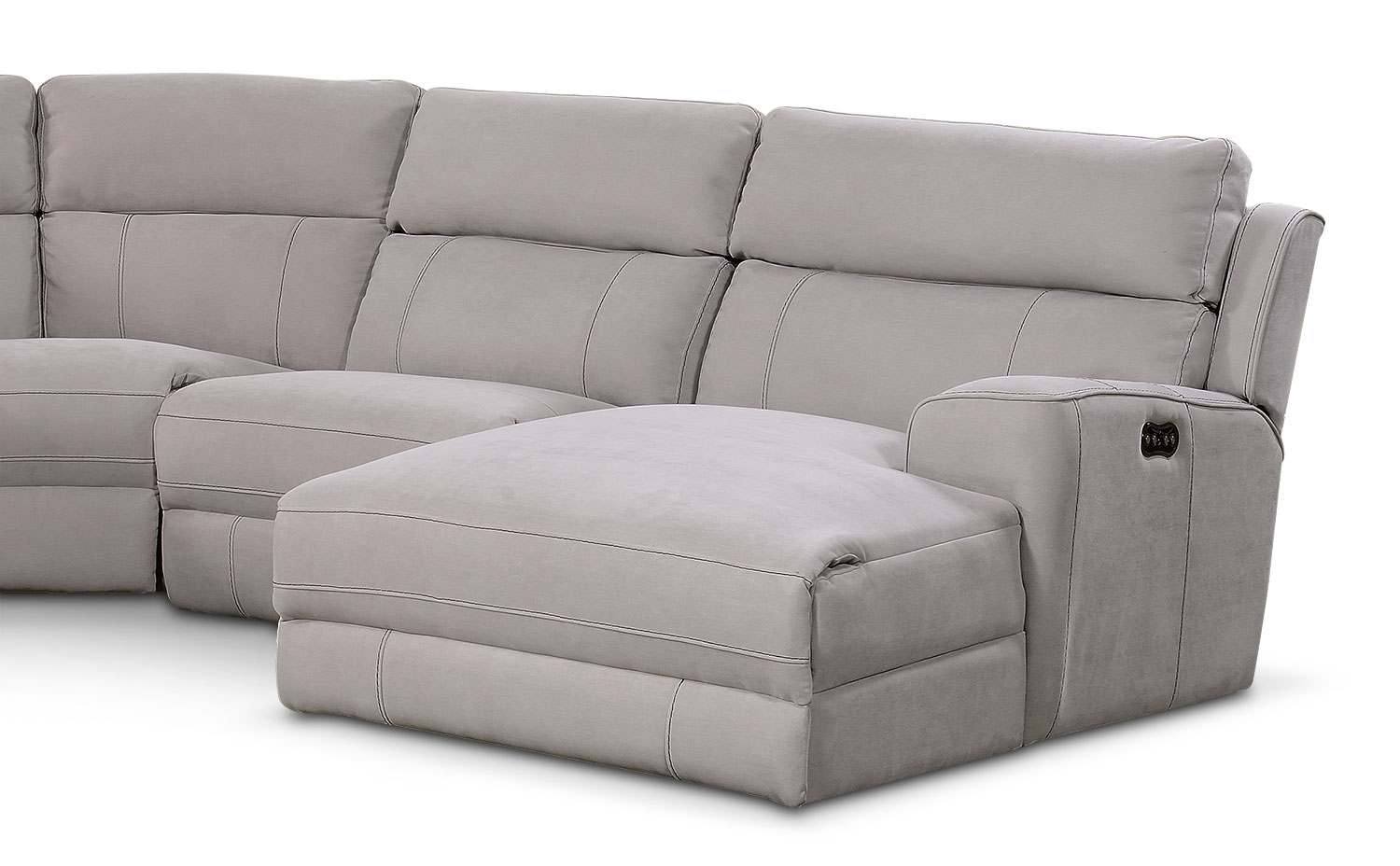 Newport 5-Piece Power Reclining Sectional with Right ...