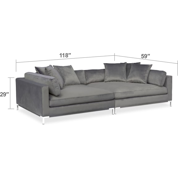 Living Room Furniture - Moda 2-Piece Sofa