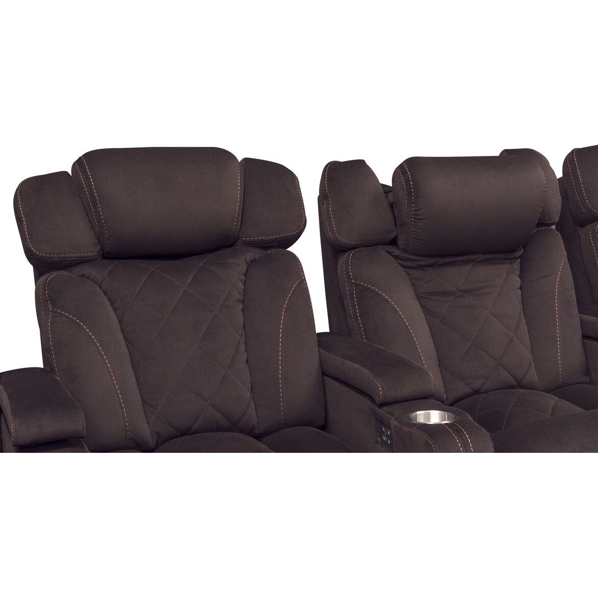 Fiero 4Piece DualPower Reclining Home Theater Sectional American