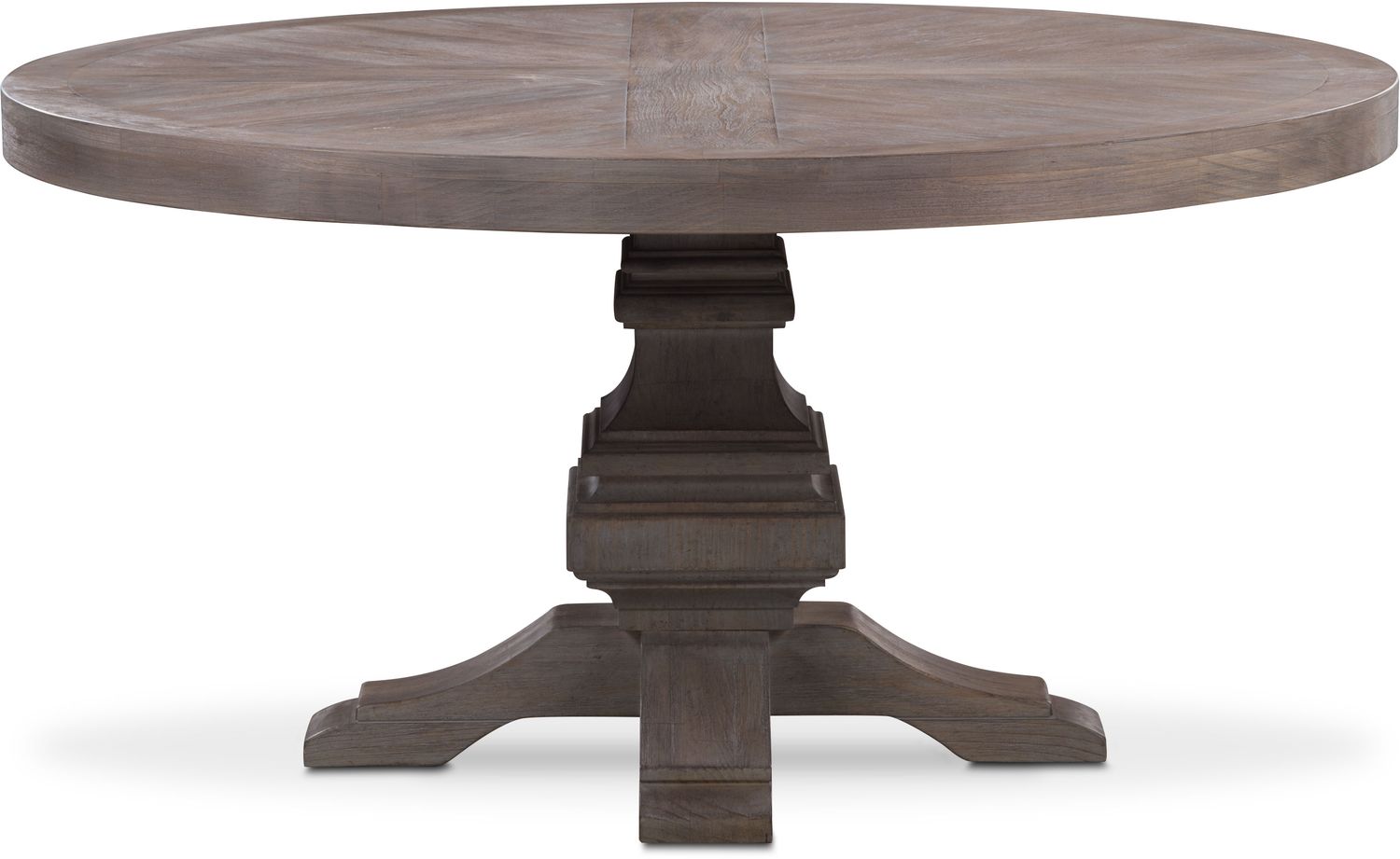 Round Wood Top Dining Table