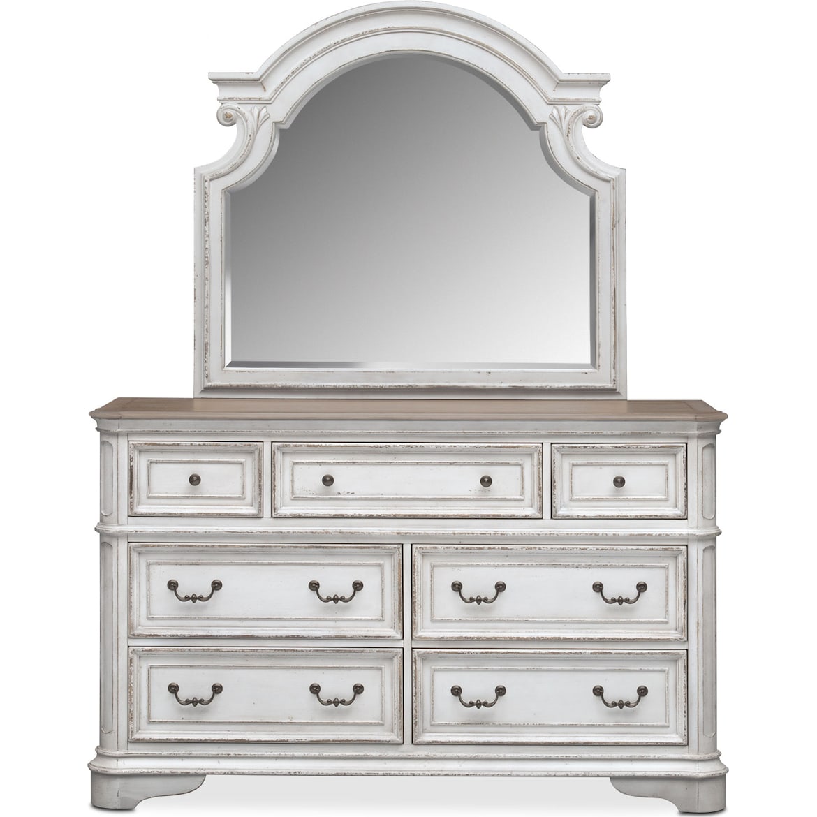 Marcelle Dresser and Mirror American Signature Furniture