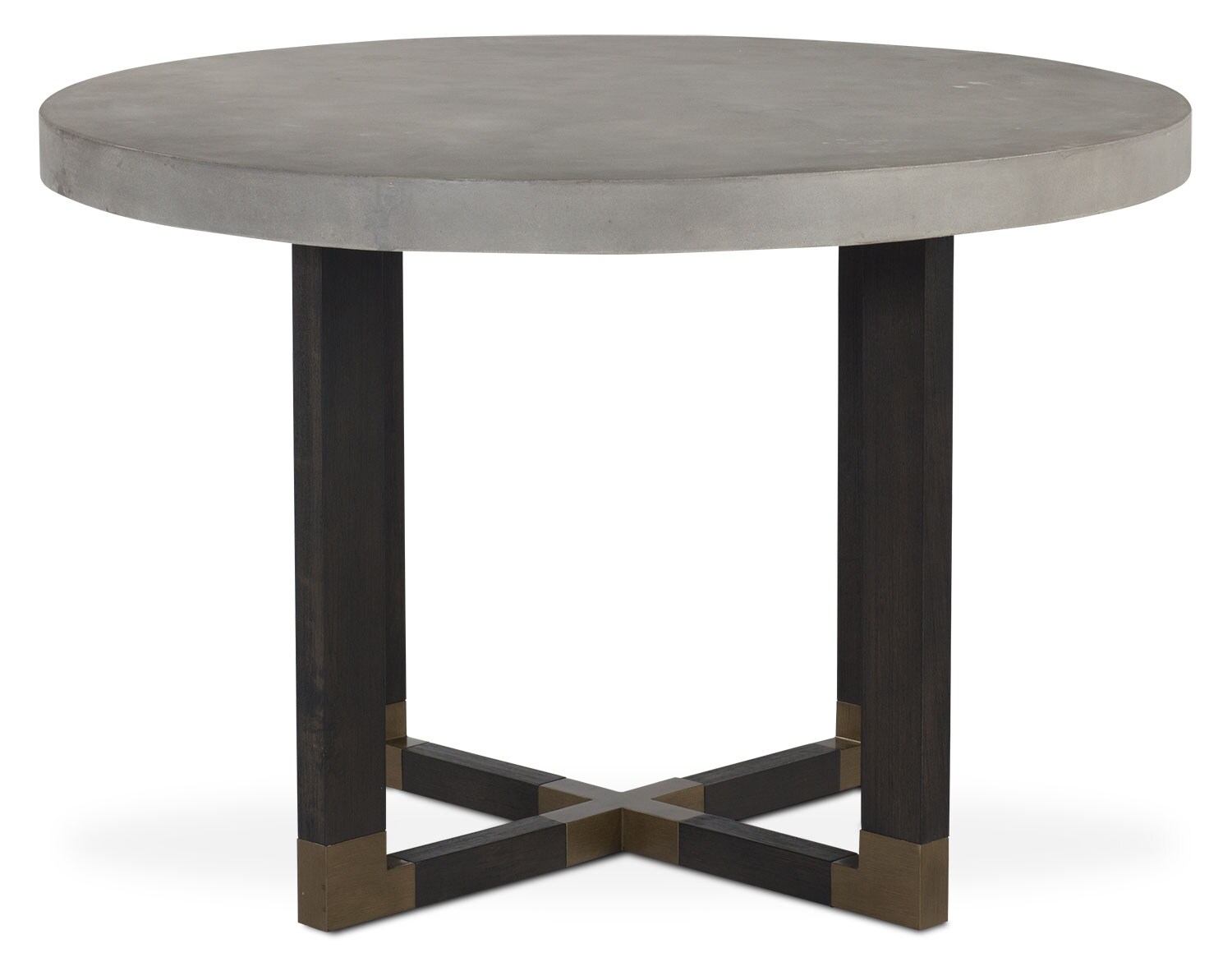 Malibu Round CounterHeight Concrete Top Table Umber American