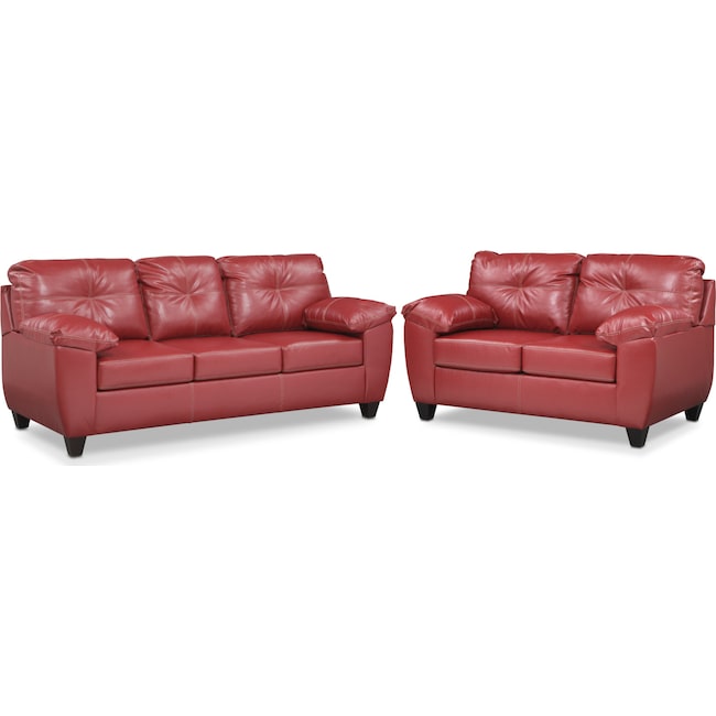 Ricardo Queen Innerspring Sleeper Sofa And Loveseat Set