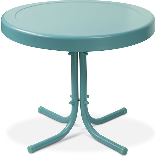 Apollo Outdoor Side Table Blue American Signature Furniture Outdoor Furniture Apollo Side Table Blue