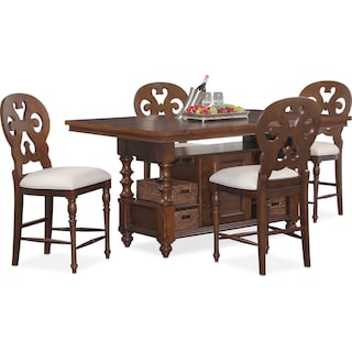 American Signature Furniture Search Results Charleston Counter Height Dining Table And 4 Scroll Back Stools