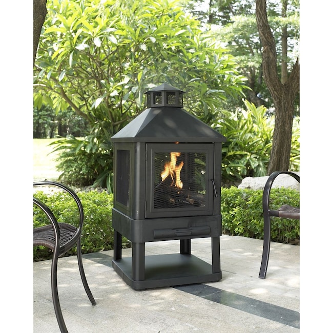 Outdoor Furniture - Atlas Fire Pit - Black