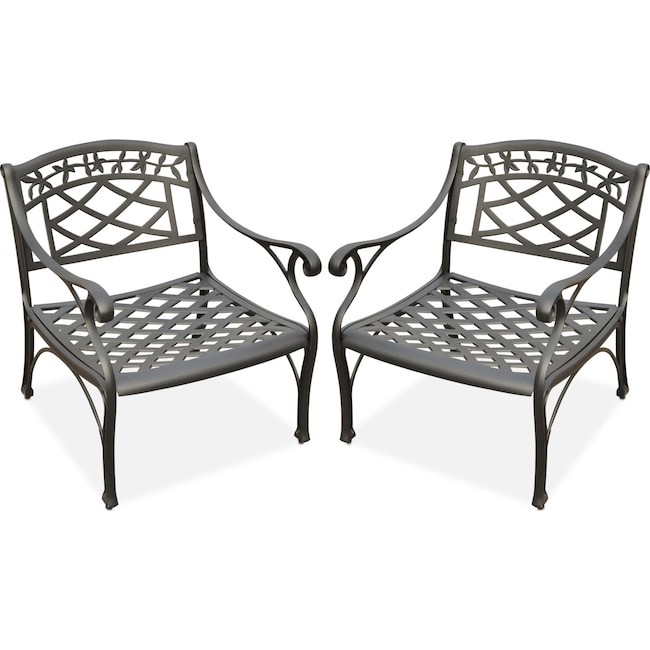 Outdoor Furniture - Hana Set of 2 Outdoor Chairs