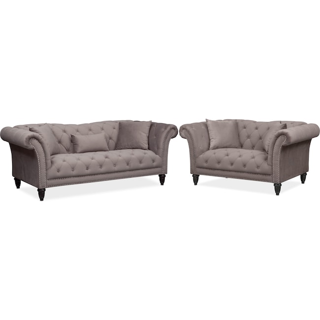Living Room Furniture - Marisol Sofa and Loveseat