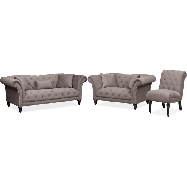 Living Room Furniture - Marisol Sofa, Loveseat and Chair Set