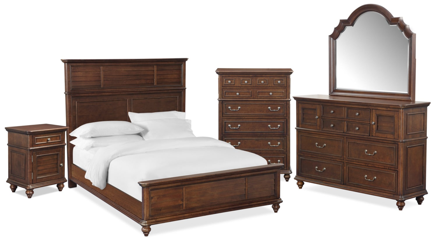 The Charleston Panel Bedroom Collection American Signature Furniture