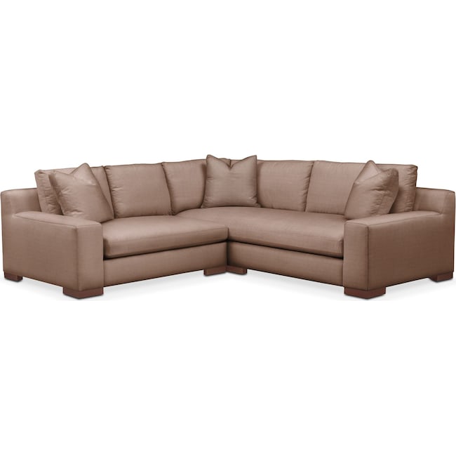 Living Room Furniture - Ethan 2-Piece Small Sectional